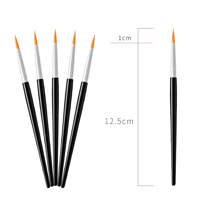 Simple Nylon Oil Painting Hook Line Pen Flat Brush