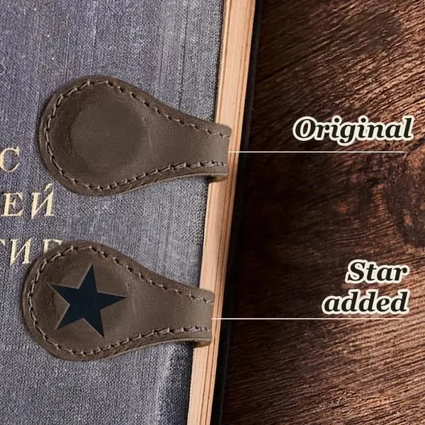 TimelessMark - LAST DAY SALE 75% OFF - Personalized Magnetic Leather Bookmark