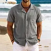 Men's Retro Vacation-Style Short-Sleeve Shirt by Inlyline