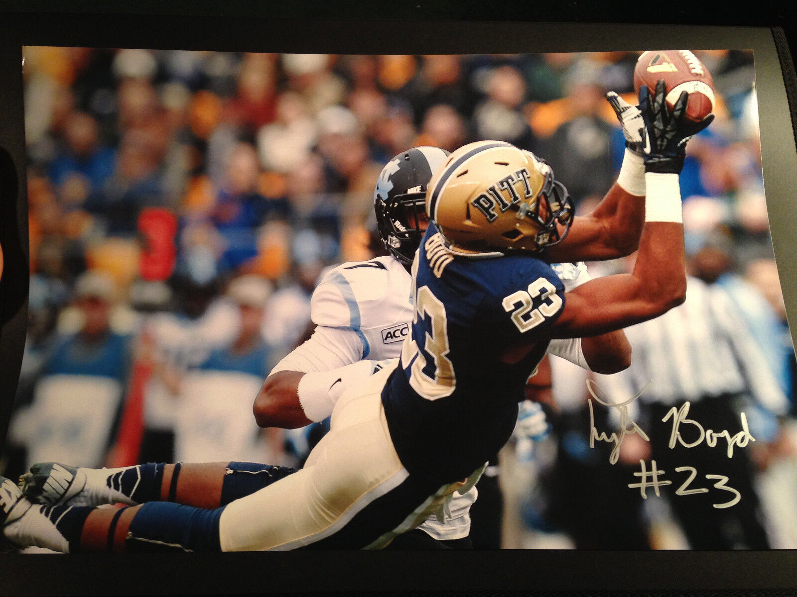 Tyler Boyd Pittsburgh Panthers signed 12x18 glossy Photo Poster painting AUTOGRAPH