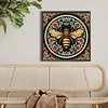 (40*40cm)Flower Bee - Full Round Drill Diamond Painting