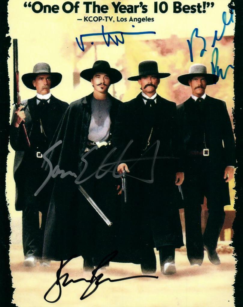 Tombstone Cast Kurt Russell+3 autographed 8x10 Picture Photo Poster painting signed Pic COA