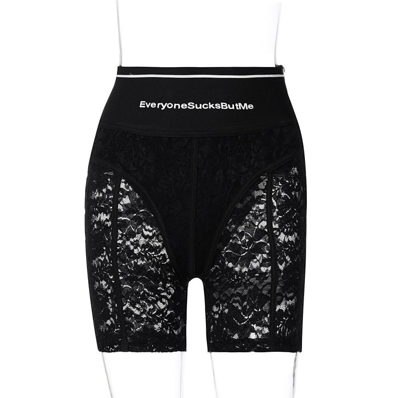 Dulzura Zippers Lace Women Sexy Hook Flower Hollow Out 2021 Summer Skinny Slim Bodycon High Waist Fashion Pants