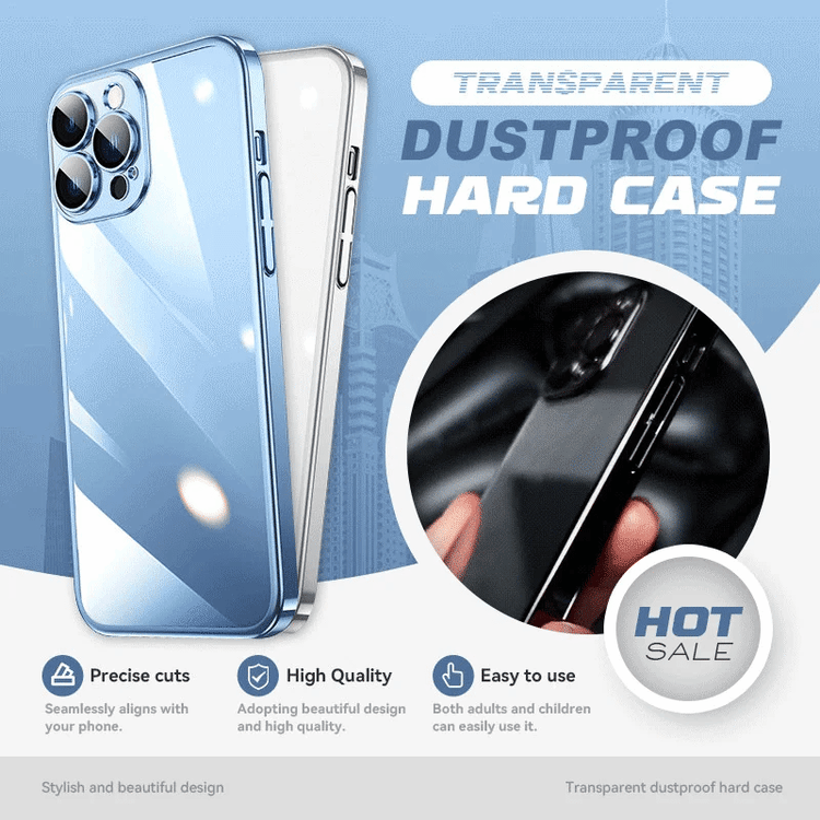Transparent Dustproof Hard iPhone Case