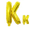 20PCS English Letters 16" Aluminum Film Golden Silver Rose Gold Balloons Birthday Party Decor