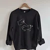 Ghost Walking Dog Sweatshirt