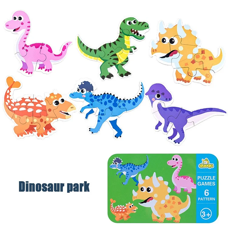 Large puzzle pieces for children's early education, intelligence toys, animal puzzle pieces