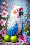 Luxury AB Velvet Diamond Painting Kit - Parrots