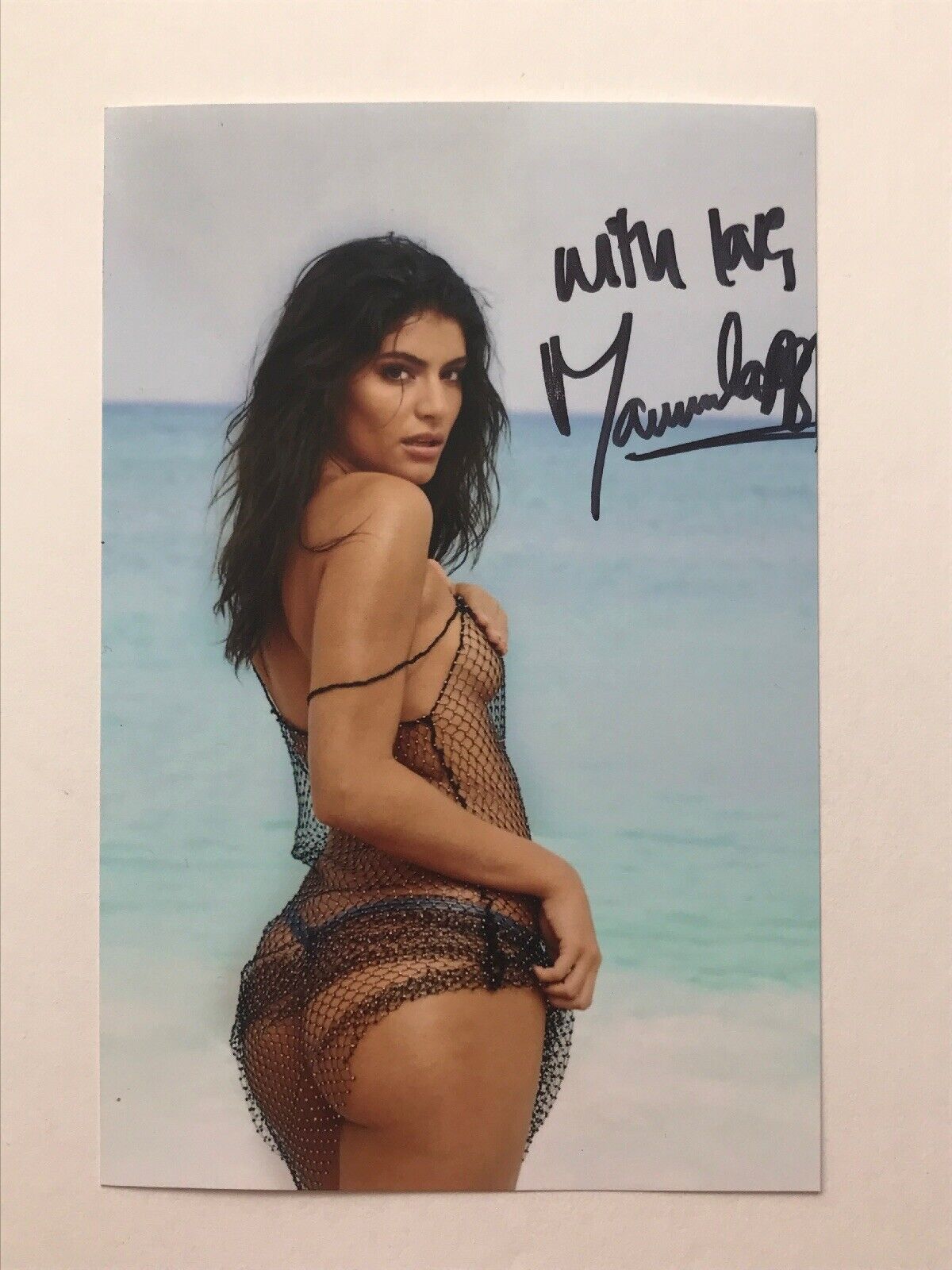 Manuela Alvarez Hernández Autographed Photo Poster painting SI Sports Illustrated Swimsuit