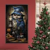 Diamond Painting -DIY Round Partial AB Drill Candlestick and Owl(45x75cm)