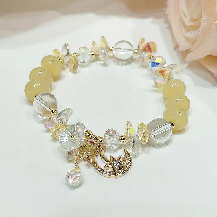 Spring Star And Moon Pendant Bracelet KERENTILA