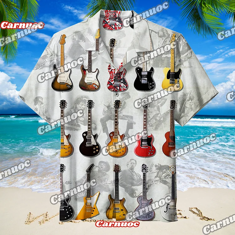 Guitars Magic Collage | Hawaiian Shirt