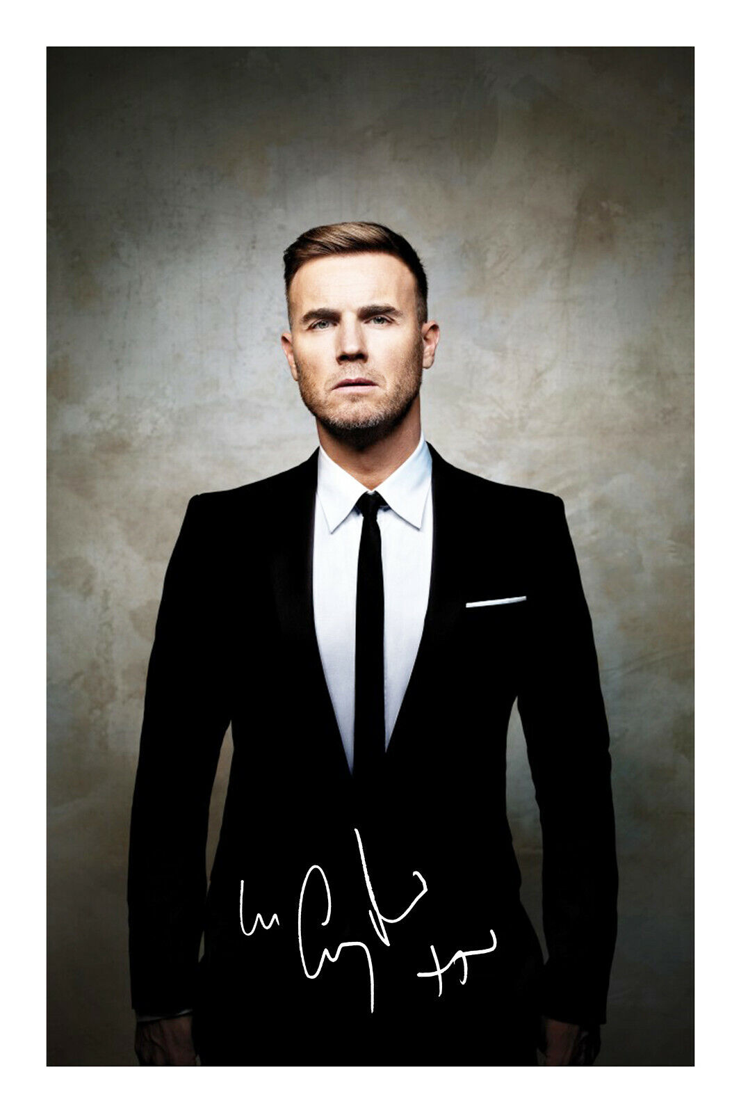 Gary Barlow Signed A4 Photo Poster painting Print Autograph Music