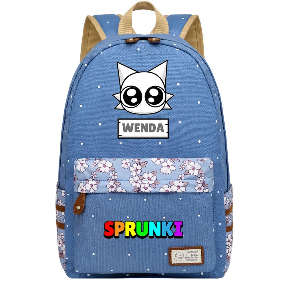 Mayoulove Sprunki Backpack Lightweight Design with Multiple Pockets for School Use-Mayoulove