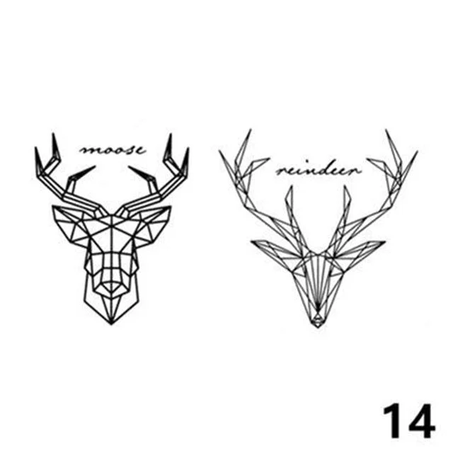 Waterproof Tattoo Stickers Cute Pattern Fake Tattoos Love Hourglass Sexy Girl Arm Clavicle Animal Wolf Temporary Tatoo Sticker