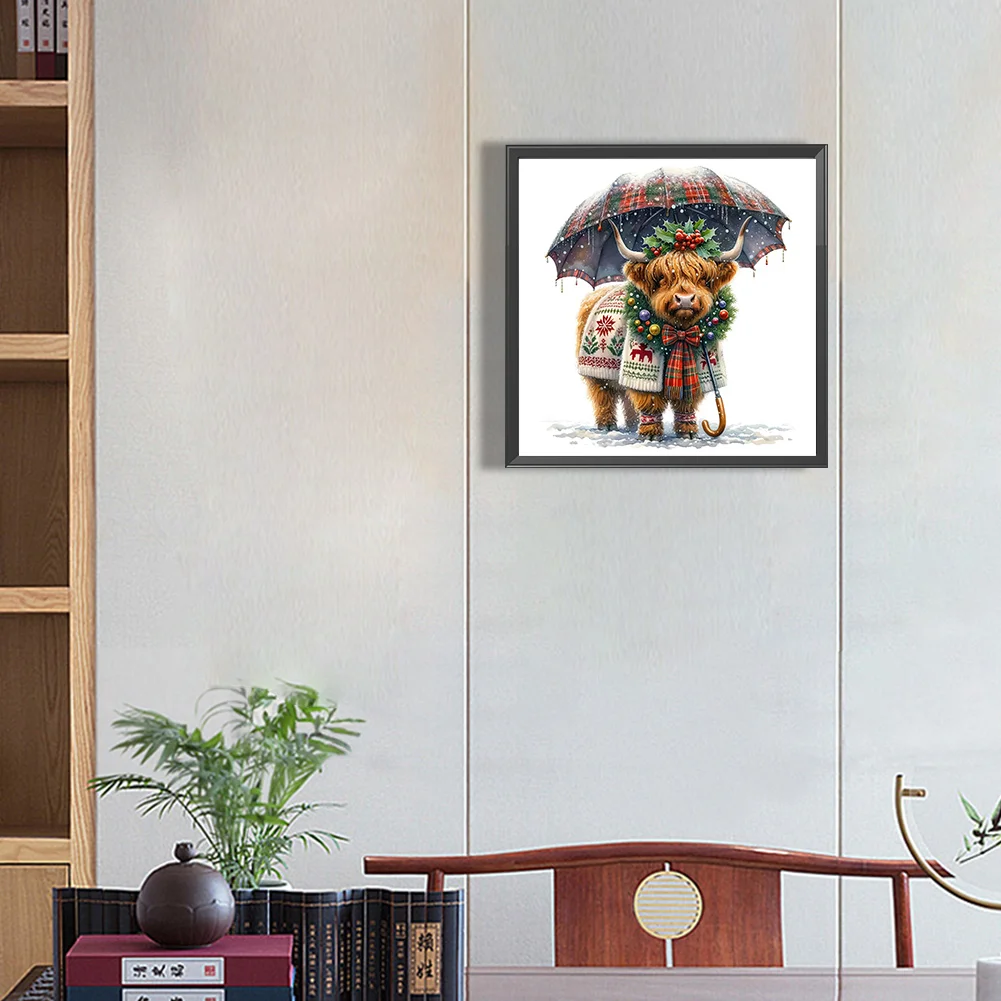 Diamond Painting - Full Round Drill - Highland Cattle(Canvas|35*35cm)