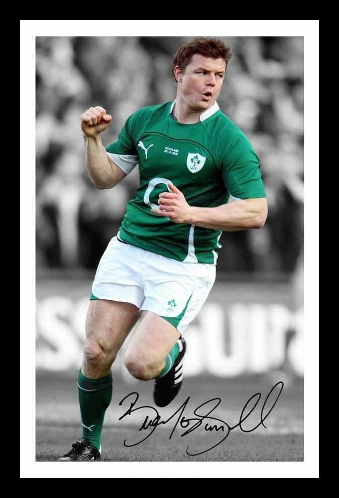 Brian O'Driscoll - Ireland Autograph Signed & Framed Photo Poster painting