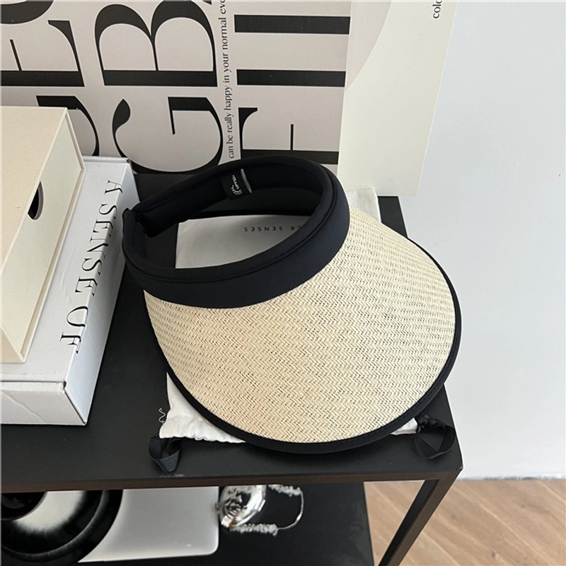 Women’s Casual Solid Color Curved Eaves Sun Hat