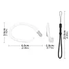 Silicone Ear Hooks for Samsung Galaxy Buds 4 Pro/buds 4 Anti-Lost Ear Hooks with Anti-lost Strap Lanyard Comfortable Anti-fall Ear Hook