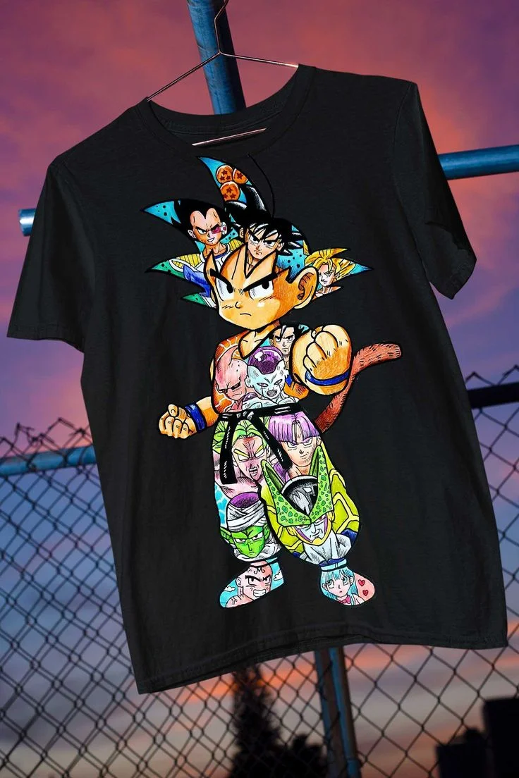 Dragon Ball Kid Goku Anime Printed Men's T-shirt