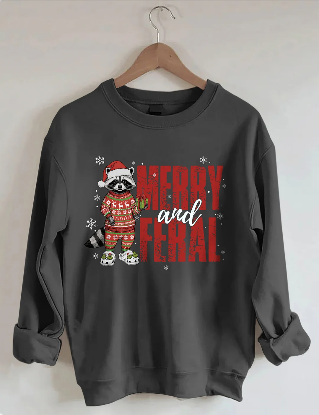 Merry And Feral Christmas Sweatshirt