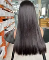 4x4 Lace Closure Wig Straight Wig Wigs 18inches Black Hair Pre Plucked Human Hair Wig