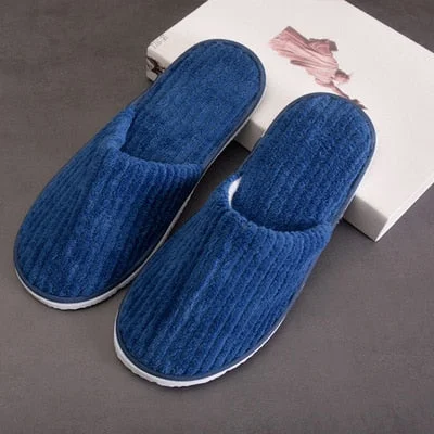 5 Pairs Winter Slippers Men Women  Hotel Disposable Slides Home Travel Sandals Hospitality Footwear One Size on Sale