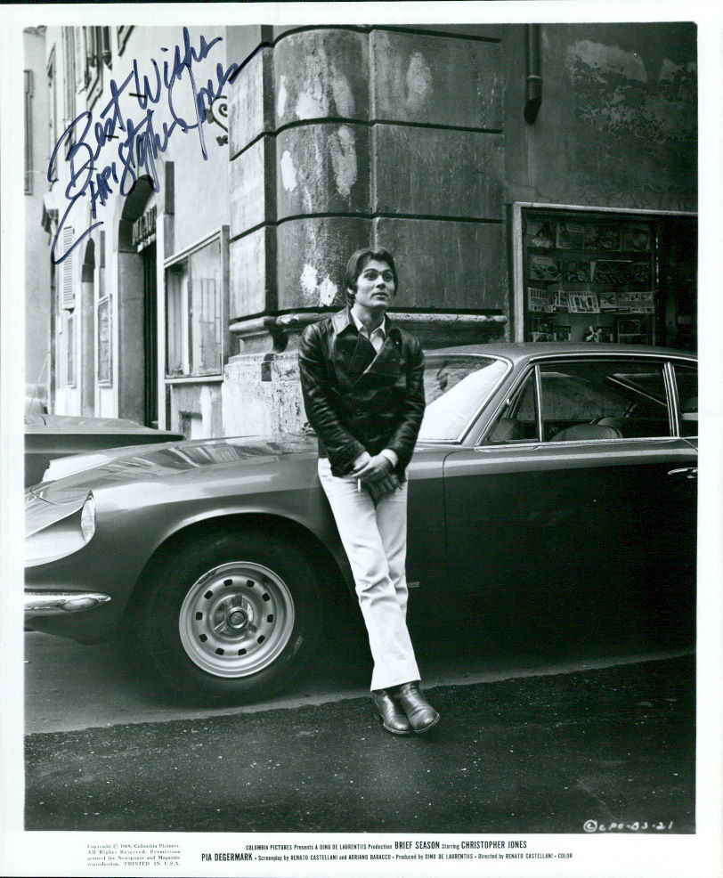 Christopher Jones (Brief Session) signed 8x10 Photo Poster painting COA