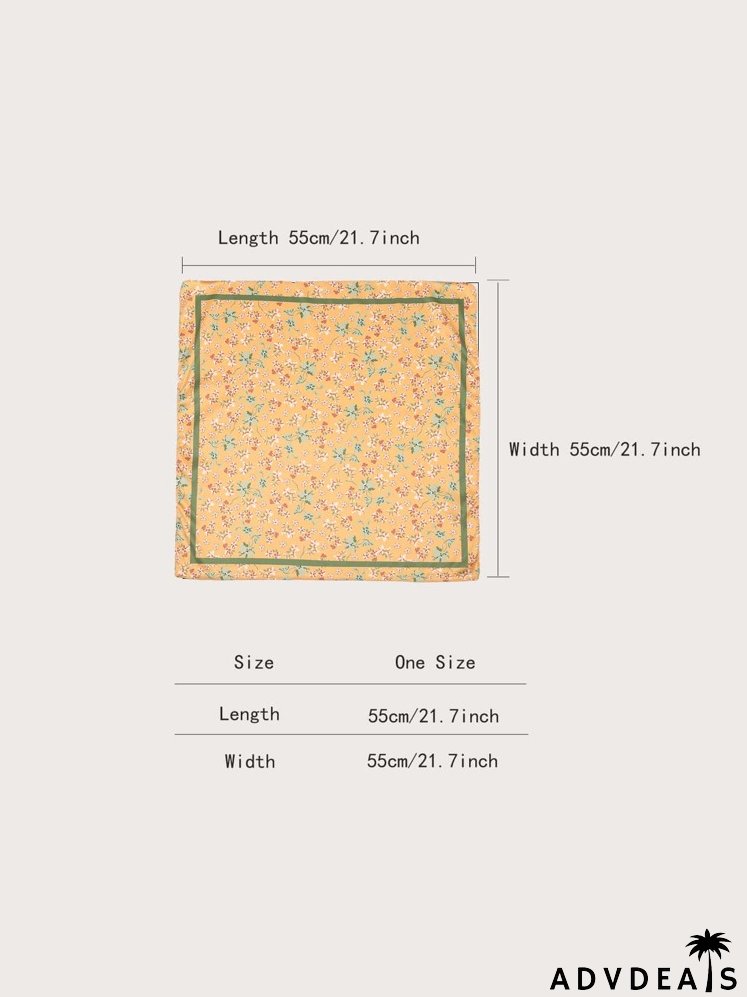 Floral Print Bandana