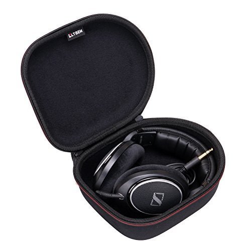 LTGEM Travel Carrying Headphone Case for Sennheiser HD 4.40/HD 4.50/HD 598/HD579/HD558/HD202 II/HD201/HD419/HD229/HD202/HD518/HD555 (Black)