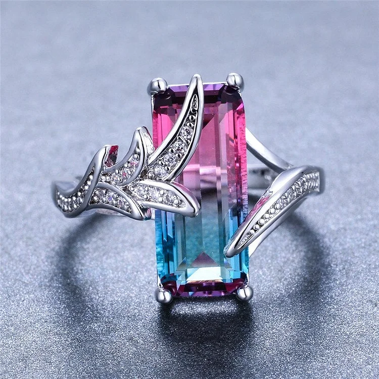 Ombre Crystal Rings