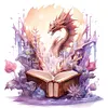 【Limited Stock Sale】Full Embroidery Cotton Thread 11CT Print Flying Dragon Book Cross Stitch 60x60cm tapestrymarket