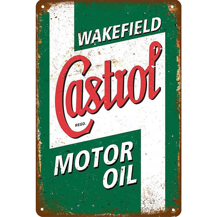 Castrol Logo - Vintage Tin Signs/Wooden Signs - 8*12Inch/12*16Inch