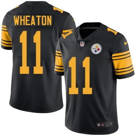 Steelers #11 Markus Wheaton Black Men's Stitched NFL Limited Rush Jersey