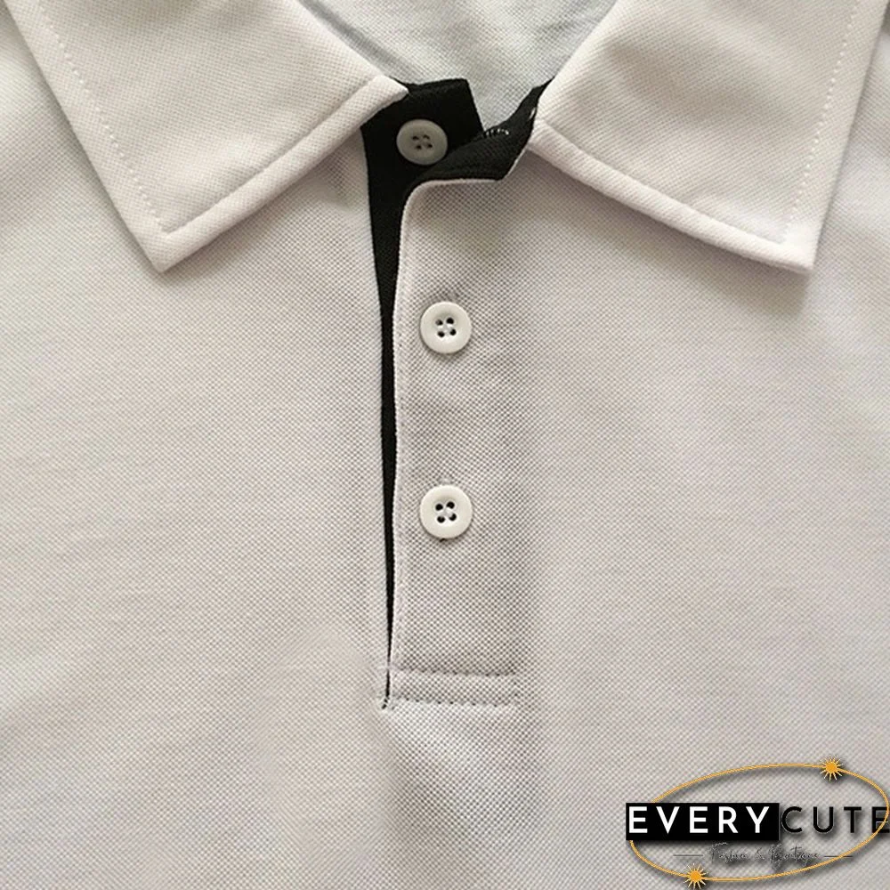 High Quality Coca-Cola Sport T Shirt Men's Fashion Personality Cultivating Hip Hop Short-sleeved Shirt Polo Shirts Plus Size