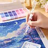 Resin Diamond Painting Point Drill Pen with 4 Various Tips Painting Arts 5D Point Drill Pen Diamonds Art Points Drills Pens for Nail Arts Rhinestone Decorations Cross-Stitch (White)