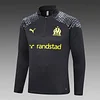 2023/2024 Olympique de Marseille Half-Pull Training Suit Black Football Jersey