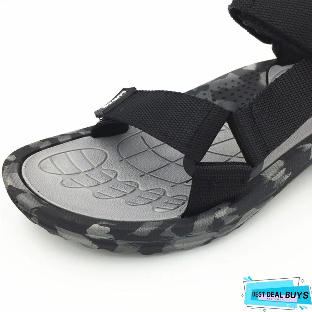 Men's Summer Beach Sandal Shoes Camouflage Water Slippers Flat Flip Flops