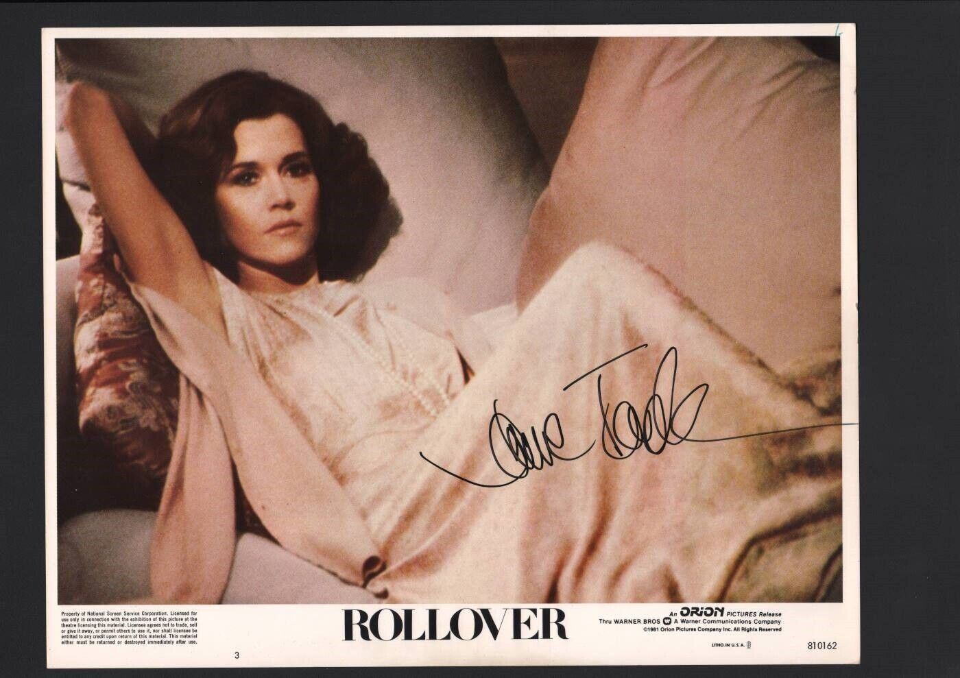 Jane Fonda - Signed Autograph Lobby Card - Rollover