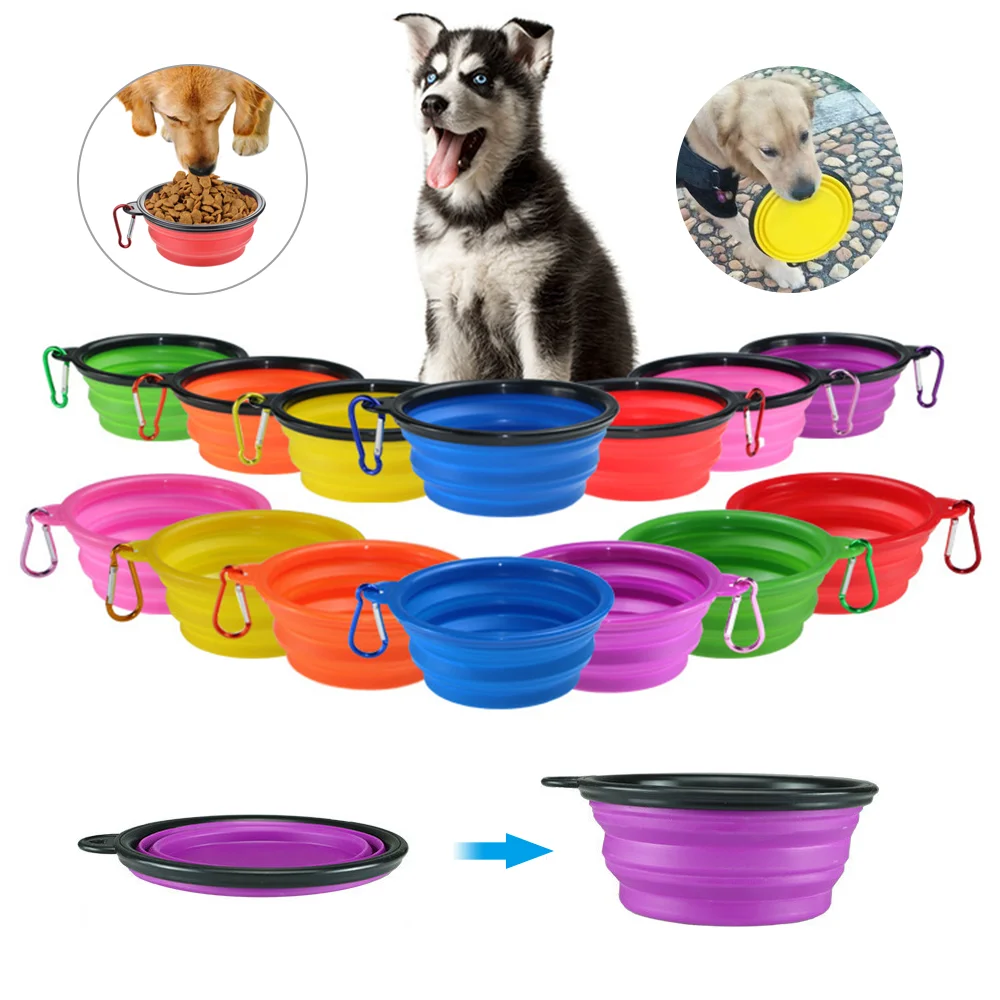 Dog Travel Silicone Bowl