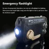 Radio Hand-cranked Power Generation, Solar Charging, Three-band Multi-function Bluetooth Card, MP3 Playback