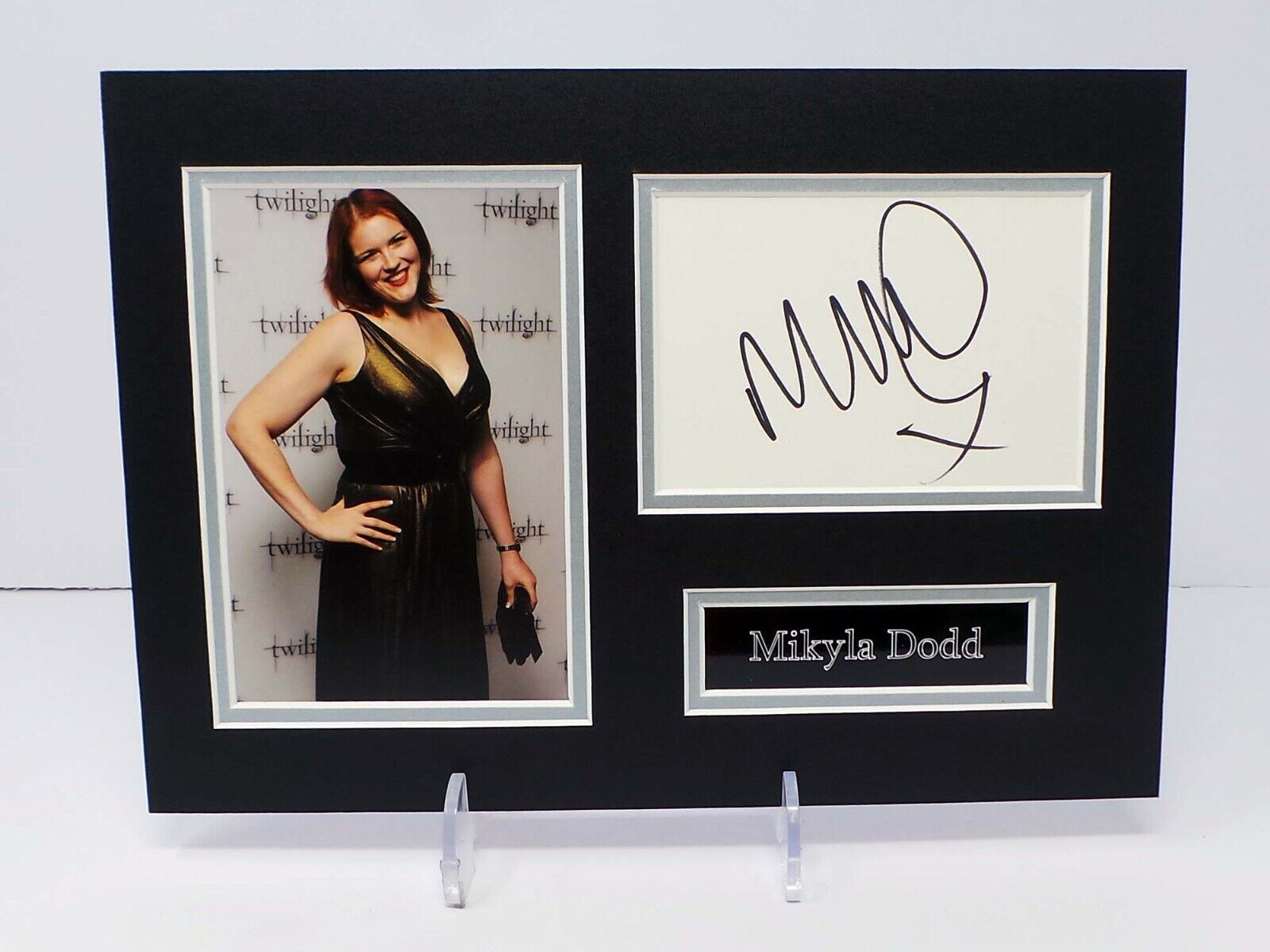 Mikyla DODD Signed Mounted Photo Poster painting Display Hollyoaks Casualty AFTAL RD COA