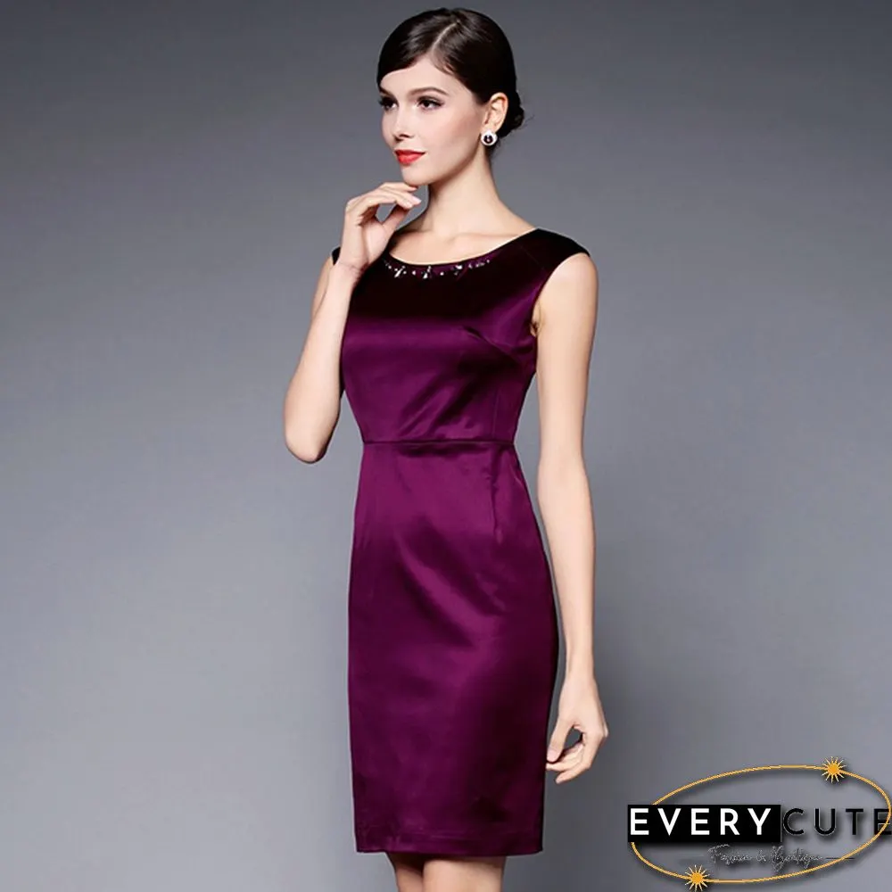 Fashion Sleeveless Office Dress Hip Vest Tight Skirt Dress New Style