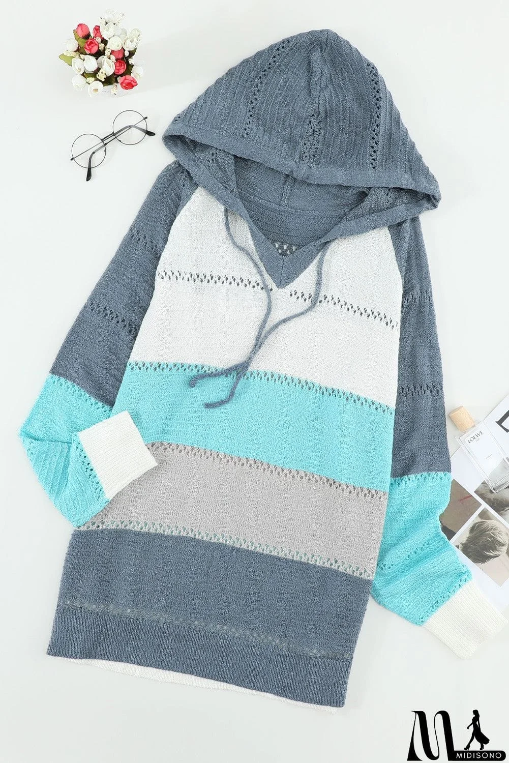 MidiSono - Classic Beach Bonfire Knitted Hoodie