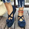 📢 Last Day Promotion 70% Off 🌸 Women's Bowknot Wedge Shoes &ndash; Lightweight Slip-On Casual Flats | All-Season Comfort u0026 Stylish Design