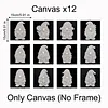 12Pcs DIY Pearl Painting Goblin for Home Wall Decor(15x15cm)