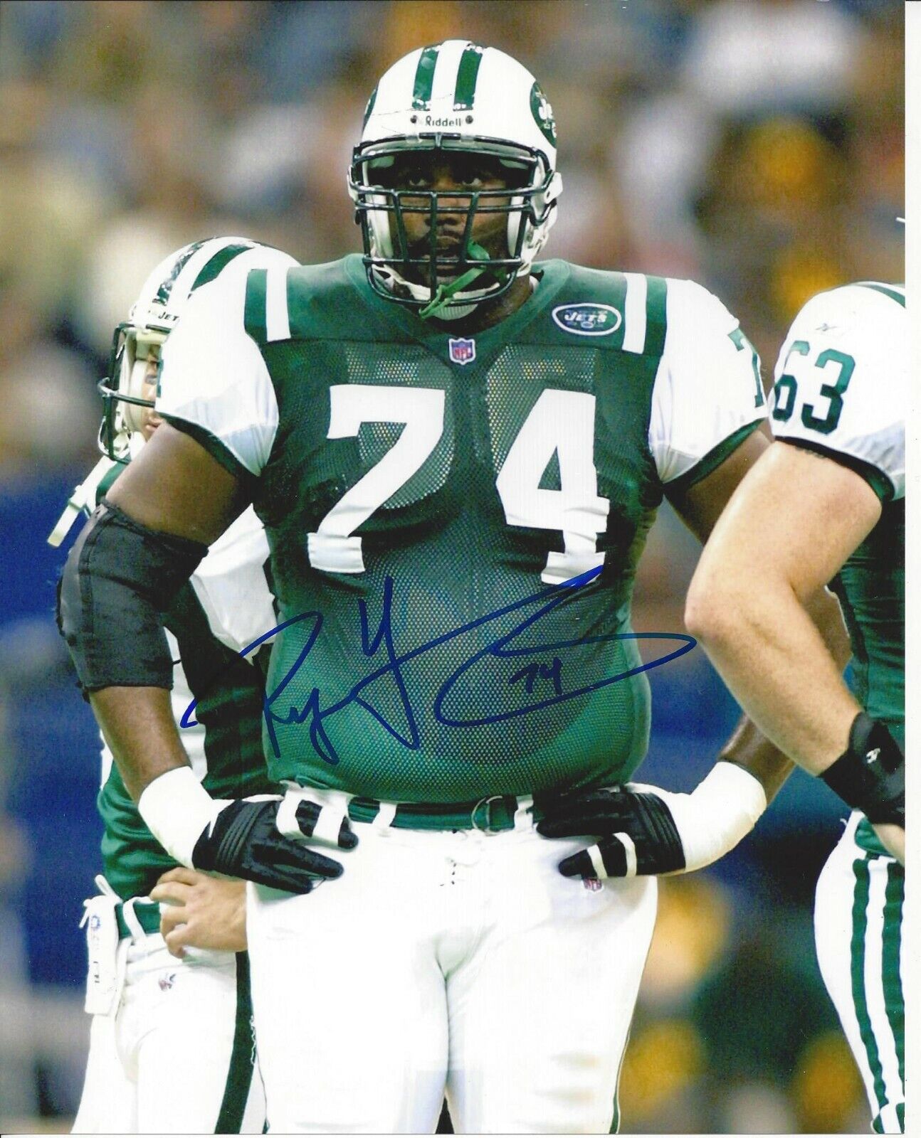 Ryan Young Autographed 8x10 New York Jets#3