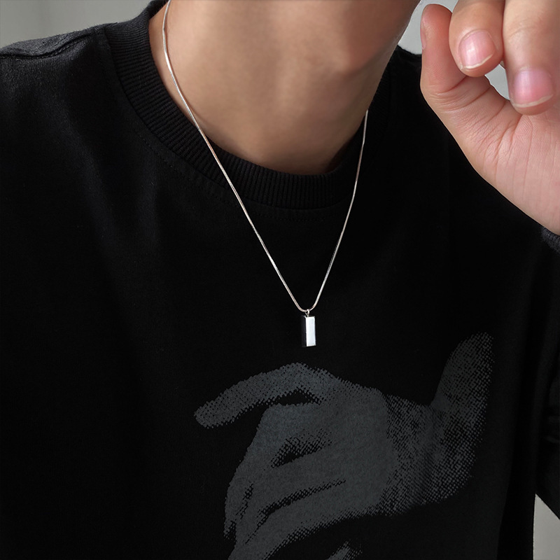 Small Brick Simple Men's Necklace