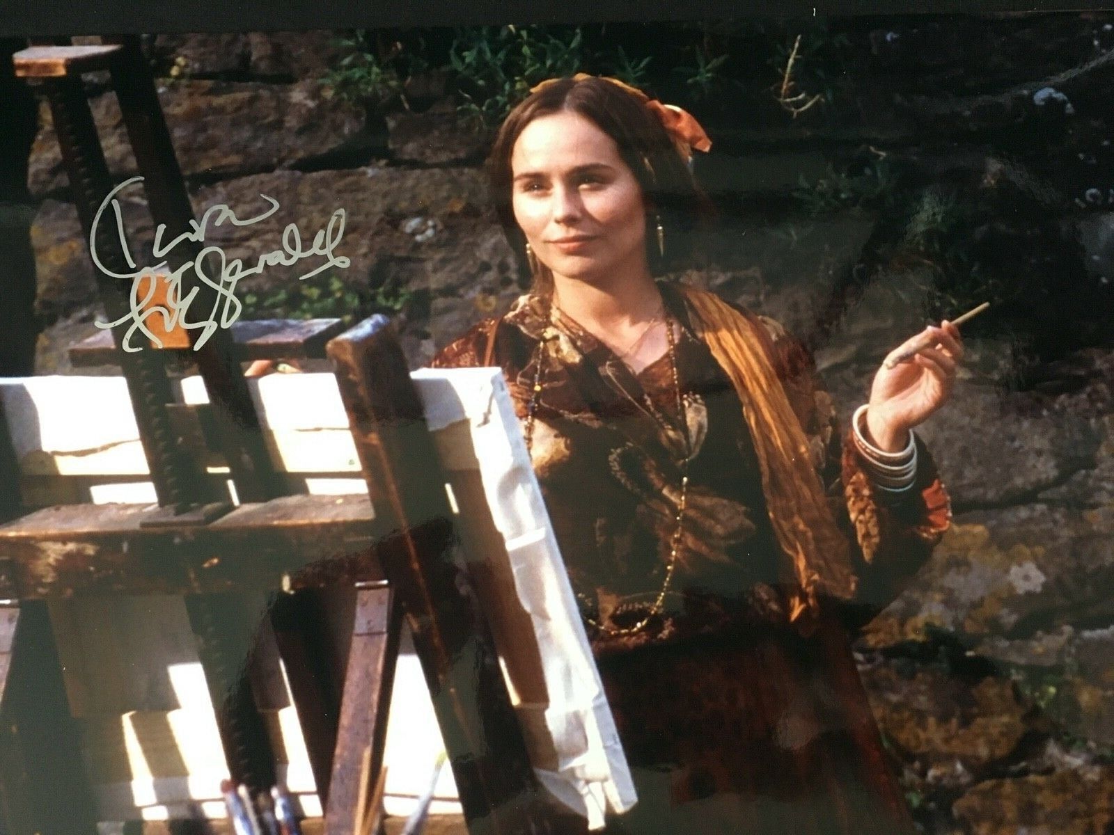 TARA FITZGERALD - AWARD WINNING ACTRESS - EXCELLENT SIGNED Photo Poster paintingGRAPH