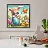 Diamond Painting -DIY Round Drill Egg-bearing Rabbit(40x40cm)